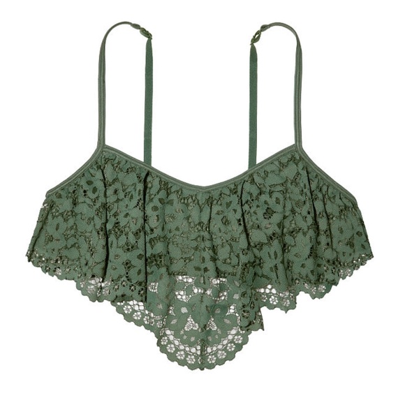 NWT Victoria's Secret Green Lace Bralette - Picture 2 of 9